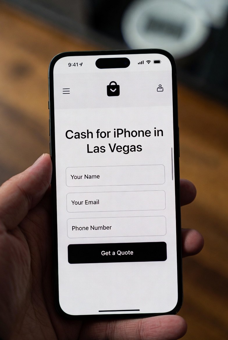 Cash for iPhone in Las Vegas quote form - sell your iPhone near North Las Vegas and the Strip
